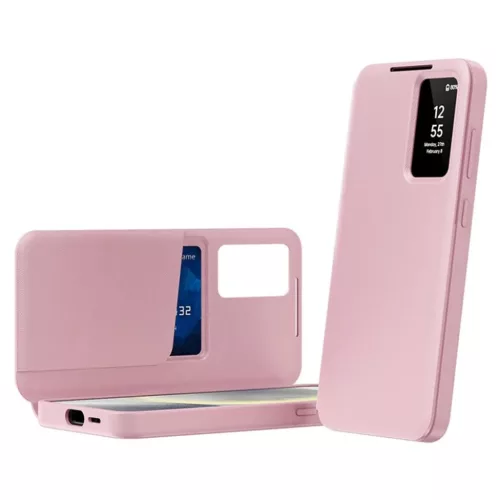 Samsung Galaxy S25 Ultra Rózsaszín Techsuit SmartView sorozat tok