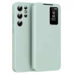   Samsung Galaxy S25 Ultra Zöld Techsuit SmartView Sorozat tok