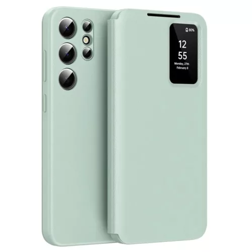 Samsung Galaxy S25 Ultra Zöld Techsuit SmartView Sorozat tok