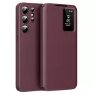 Samsung Galaxy S25 Ultra Piros Techsuit SmartView Széria tok