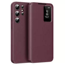   Samsung Galaxy S25 Ultra Piros Techsuit SmartView Széria tok