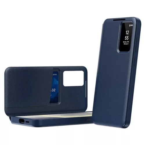 Samsung Galaxy S25 Ultra Kék Techsuit SmartView Sorozat tok