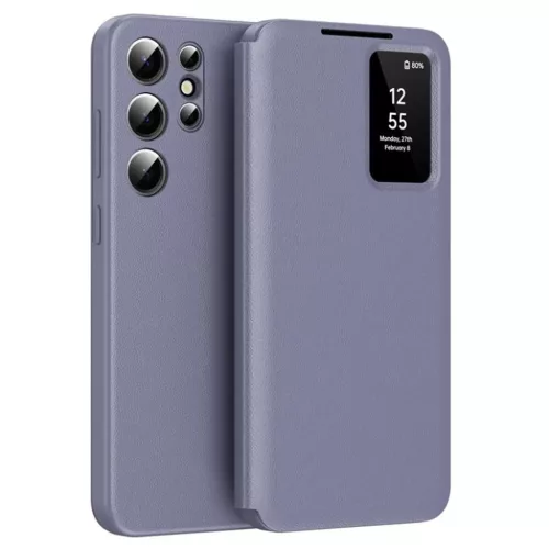 Samsung Galaxy S25 Ultra Techsuit SmartView Sorozat Lila tok