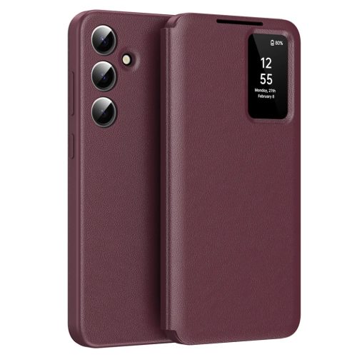 Techsuit - SmartView sorozat - Samsung Galaxy S24 FE - Piros tok