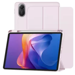   Techsuit - Flex Trifold (ceruzatartóval) - Xiaomi Redmi Pad 2 - Rózsaszín tok