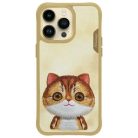 Nimmy Big Eyed Pet 2.0 Macska tok iPhone 15 Pro Max - Zöld tok
