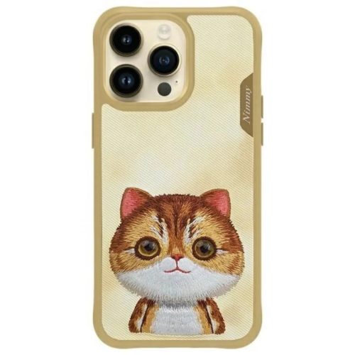 Nimmy Big Eyed Pet 2.0 Macska tok iPhone 15 Pro Max - Zöld tok