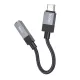 Adapter AUX USB C (férfi) - Jack 3,5 mm (női) Hoco UPA32C fekete