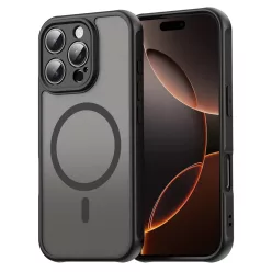 Techsuit - HaloFrost II MagSafe - iPhone 16 Pro - Fekete tok