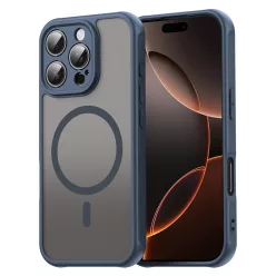   Techsuit - HaloFrost II MagSafe - iPhone 16 Pro - mélykék tok