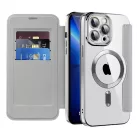 iPhone 13 Pro Max Szürke Techsuit SmartMag Könyv Tok