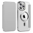 iPhone 13 Pro Max Szürke Techsuit SmartMag Könyv Tok