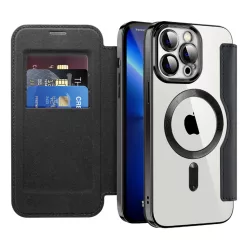 iPhone 13 Pro Max Fekete Techsuit SmartMag Könyvtok