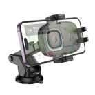 Autós telefontartó indukciós Hoco 15W középkonzol HW32 fekete