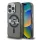 iPhone 16 Pro Fekete Karl Lagerfeld IML Glitter Karl and Choupette Sketch MagSafe tok