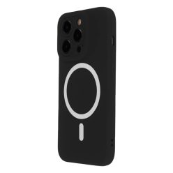iPhone 14 6,1" fekete Szilikon Soft Mag tok