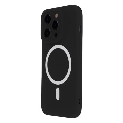 iPhone 14 6,1" fekete Szilikon Soft Mag tok