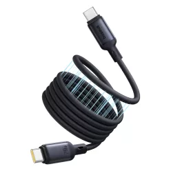   Baseus - PicoGo adatkábel (P10376800121-00) - Mágneses, Type-C Type-C típushoz, 240W, Gyors töltés, 480Mbps, Szilikon, 1m - Fekete
