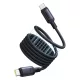 Baseus - PicoGo adatkábel (P10376800121-00) - Mágneses, Type-C Type-C típushoz, 240W, Gyors töltés, 480Mbps, Szilikon, 1m - Fekete