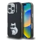 iPhone 16 Pro Fekete Karl Lagerfeld IML Aquarelle Choupette tok