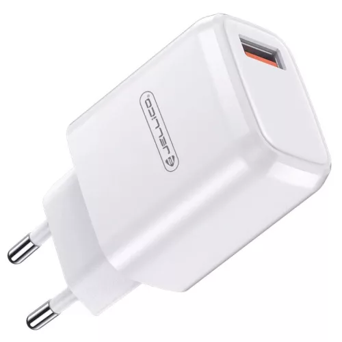 JELLICO falitöltő A77 22,5W 1xUSB QC3.0 + kábel USB-C Fehér