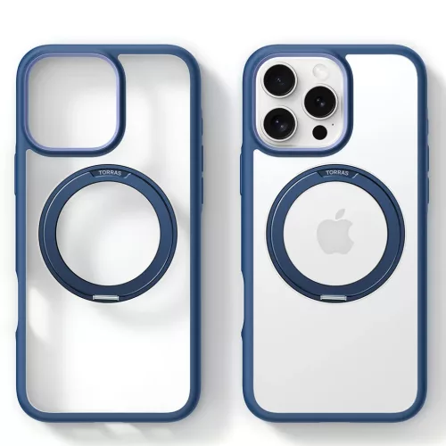 Torras - Ostand R Fusion sorozat - iPhone 16 Pro - Tengerészkék tok