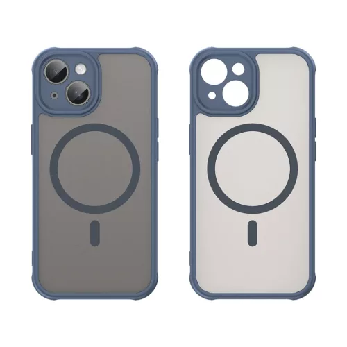Techsuit - HaloFrost II MagSafe - iPhone 15 - Tengerészkék tok