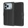 iPhone 17 Pro Max Fekete Techsuit Bőr Tok