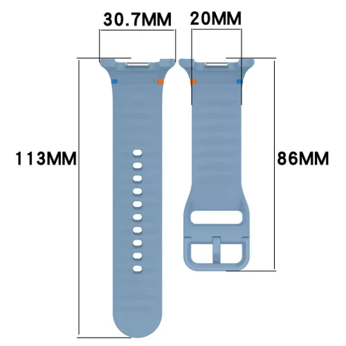 Techsuit - Óraszíj 22 mm (W079) - Samsung Galaxy Watch8 40 mm/Watch8 44 mm/Watch8 Classic/Ultra 2 - Kasmír Krém