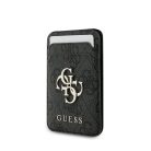 Guess 4G Metal Logo MagSafe Kártyatartó Állvány Fekete