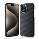 iPhone 15 Pro Max - Aramid Szálas MagSafe Tok - Fekete tok