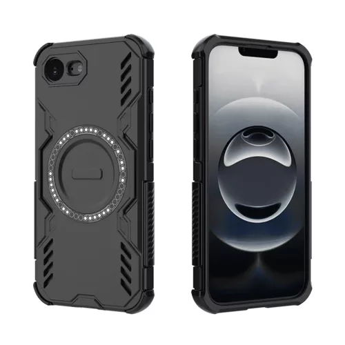 iPhone 16e/17e - ArmorMag tok - Techsuit - Fekete