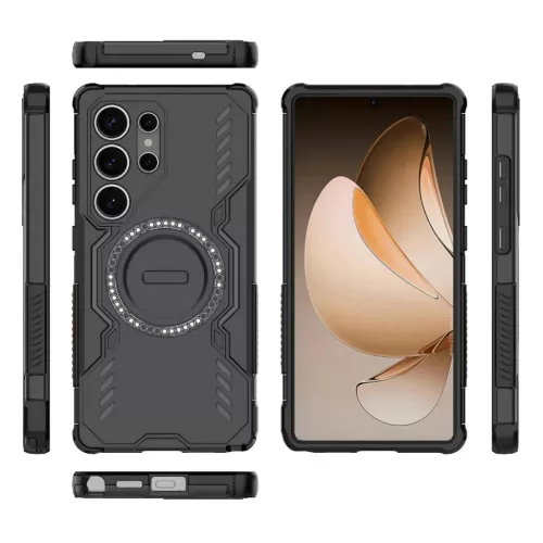 Samsung Galaxy S25 Ultra Fekete Techsuit ArmorMag tok