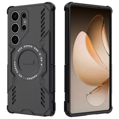 Samsung Galaxy S25 Ultra Fekete Techsuit ArmorMag tok