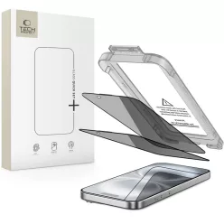   Tech-Protect Quick Set Spy+ 2-pack iPhone 15 / 16 Privát üvegfólia