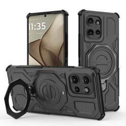 Motorola Edge 50 - Techsuit - Carbon Shield PRO - Fekete tok