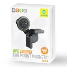 Blueo - Ape Legend autós tartó vezeték nélküli töltéssel - elektromos autóhoz, Type-C, 15W, 360 fokos forgathatósággal - fekete