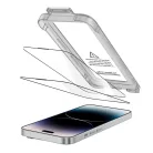 Edzett üveg Tech-protect Quick Set+ 2-pack iPhone 15 Pro Fekete üvegfólia