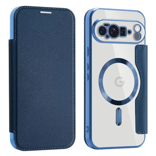 Google Pixel 10 Pro XL - Techsuit SmartMag Könyv Tok - Kék tok