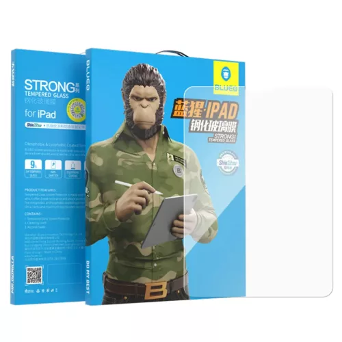 Blueo - HD edzett üveg applikátorral Pro - iPad 10 (2022) 10.9 - Átlátszó üvegfólia