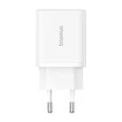 Baseus - Fali töltő (P10111403213-00) - USB, Type-C, Gyors töltés 20W - Hold Fehér
