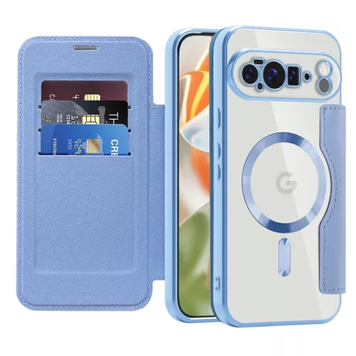 Google Pixel 10 Pro XL - Techsuit - SmartMag könyvtok - Világoskék tok