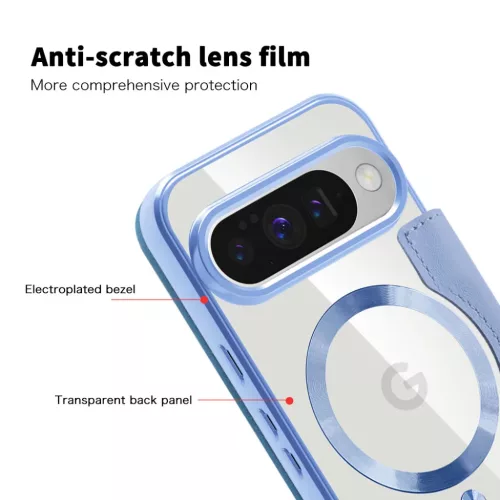 Google Pixel 10 Pro XL - Techsuit - SmartMag könyvtok - Világoskék tok