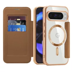  SmartMag könyv tok - Google Pixel 10 / 10 Pro - Barna - Techsuit.