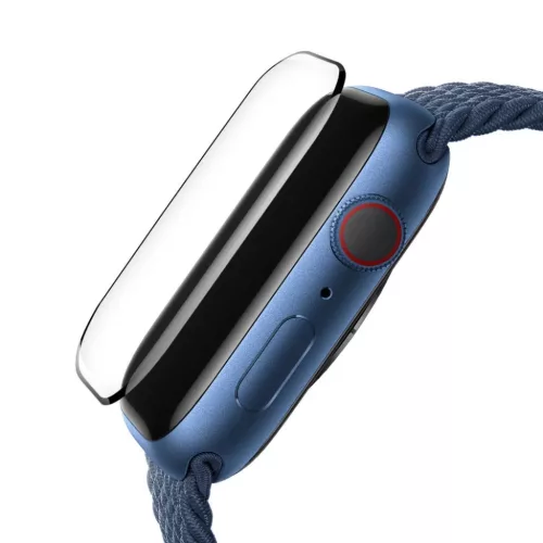 Blueo - Magas Molekulájú Képernyővédő Por Eltávolító Lokátorral - Apple Watch 10 42mm - Fekete