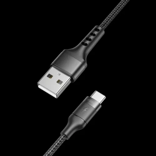 VEGER kábel USB A - Type C PD 5A 100W AC03 1,2 m fekete