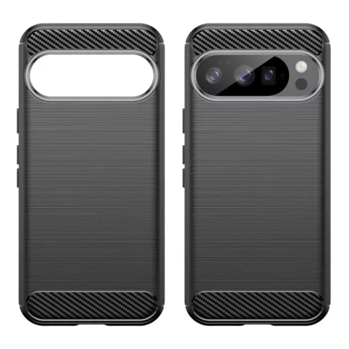 Google Pixel 10 / 10 Pro - Techsuit - Karbonszilikon tok - Fekete