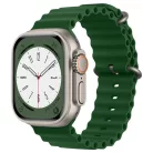Apple Watch szíj (W038) - Techsuit - sorozat 1/2/3/4/5/6/7/8/9/10/SE/SE 2 (38/40/41/42 mm) - Katonai zöld.