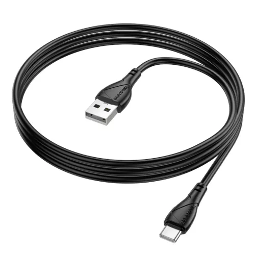 Borofone Kábel BX121 Energia - USB C-típusú - 3A 1 méter fekete