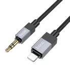 Kábel AUX Jack 3,5 mm (férfi) - Lightning (férfi) Hoco 1 m UPA32A fekete DAC
